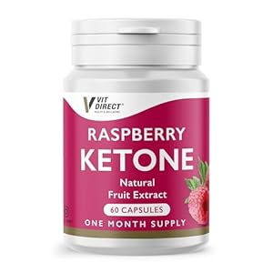 Vit Direct – Raspberry Ketone Capsules – Weight Loss Supplements – 60 Capsules – One Month Supply – Natural Fruit Extracts – Boost Metabolism – Increase Energy – Suppress Appetite