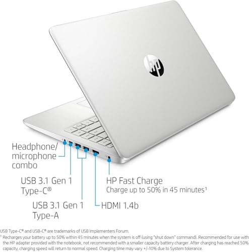 Laptop HP Essential 14" Touchscreen 8GB RAM 64GB SSD miniatura 5