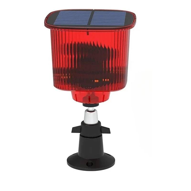 ‚Solar Powered Motion Sensor Deterrent: Bird & Animal Repellent with Siren & Strobe Light for Home Farm & Orchard Protection-image-3