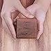 Personalized Engagement Ring Box for Proposal, Handmade Custom Engraved Square Proposal Ring Box Small Wooden Box for Crafts for Wedding, Ceremony