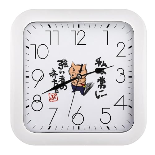 ぶりぶりざえもん クレヨンしんちゃん 静音 時計 壁掛け時計 掛け時計 26cm*26cm 電池式 シンプル インテリ 雑貨 自宅 寝室 THEBEASTPIE おしゃれ かわいい キャラクター グッズ