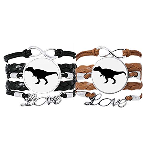 Bracelet couple amoureux dinosaure fossiles pour sceller votre union
