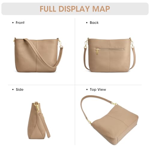 Image of Kattee Leather Crossbody Bags for Women, Crossbody Purses for Women, Women's Handbags Hobo Bag with Adjustable Strap