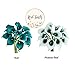 Angel Isabella Real Touch Calla Lily Artificial Flowers — Perfect for a Wedding, Prom, Christmas or Home Decor — Great as a Boutonniere, Corsage or Centerpiece - 10 Stems, Gem Dark Teal