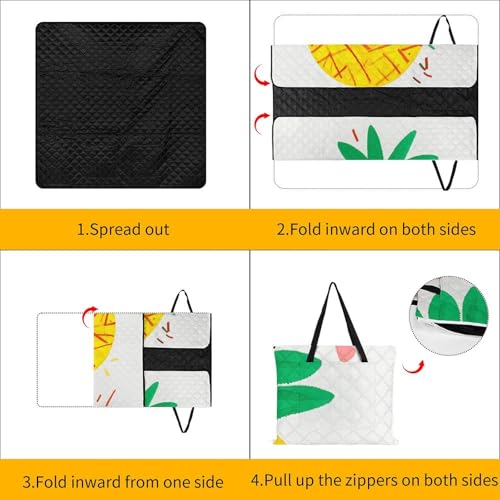 Couverture de plage à fermeture éclair imperméable pour éviter le sable humide - 5