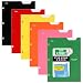 Five Star 4 Pocket Folders, 2 Pocket Folders plus 2 additional Pockets, Assorted Colors, 6 Pack (38056)