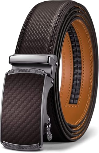 Image of WildHorn Men's Genuine Leather Belt for Men| Premium Auto-Lock Buckle | Adjustable up to 48 inch | Formal & Casual Wear | Micro-Adjust Fit | Stylish Gift Box Included