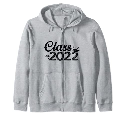 Graduation Class Of 2022 Senior Graduate Hommes Femmes Vintage Sweat à Capuche