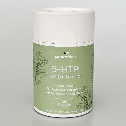 5-HTP 50 | 120 vegane Kapseln | natürlicher Griffonia Extrakt (20% 5-Hydroxytryptophan) | Mit Magnesium und Vitamin B6 | nachhaltige Papierdose – Bild 3