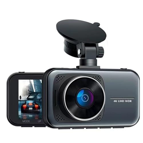 Micmetago Dashcam 4K avec Batterie Intégrée, Dashcam Auto sans Fil avec Parküberwachung 24h, Caméra Voiture Avant & Arrière, Grand Angle, Vision Nocturne,...