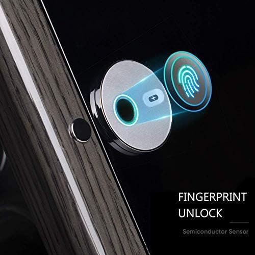 FENOKD Mechanical Watch Shaker 4 Piece Automatic Watch Winder Box with Cover, Quiet Motor and AC Adaptor Power, Fingerprint Unlock with Remote Setting, Black