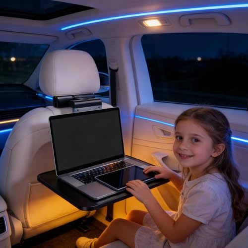 Table à manger pliante et multifonction pour l'arrière des autos - 2