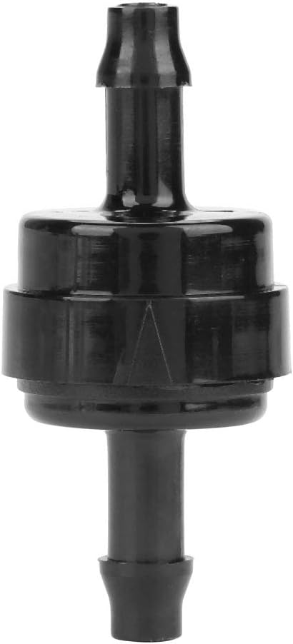 Inline Check Valve, 3/16" Fuel Line One Way Non Return Check Valve Oil Petrol Diesel Black for Gas Liquid Air Fuel Pumps (3/16")