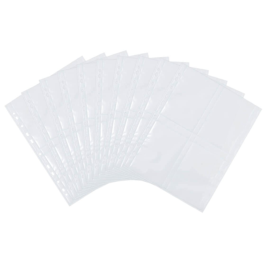 HERMA 7583 Fotohüllen Fotosichthüllen weiß 50 Blatt 9x13cm Hochformat