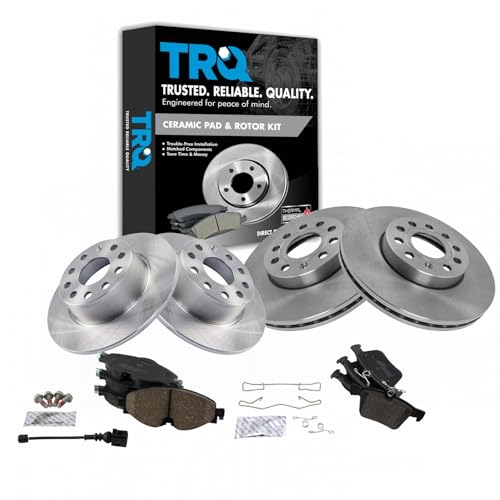 TRQ Ceramic Brake Pad and Rotor Set