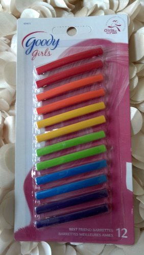 Goody Girls Best Friend Staytight Hair Barrettes - 12 pk. (Assorted Colors)