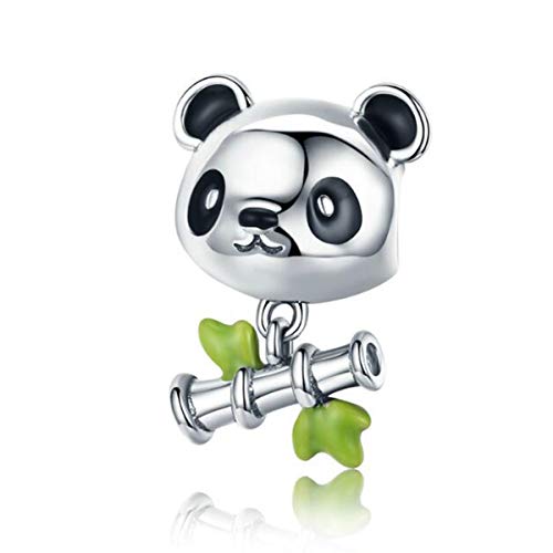 YASHUO Jewellery Ciondoli animali in argento Sterling per donne coccinella tartaruga ciondoli unicorno ciondoli per braccialetti madre figlia collana ciondolo, Cristallo