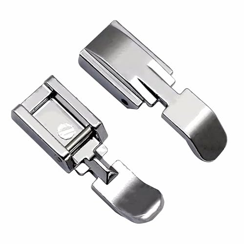 2 pies prensatelas para cremalleras para máquina de coser miniatura 3