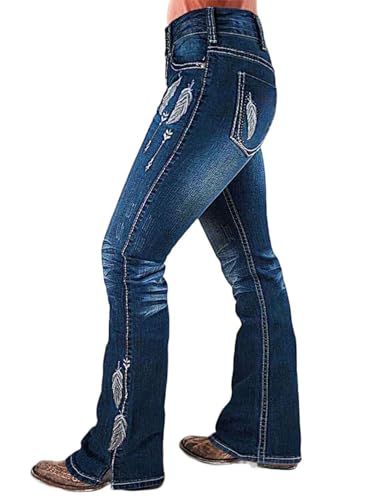 Flamingals Bootcut Wide Leg Low Rise Ripped Button Up Denim Pants2