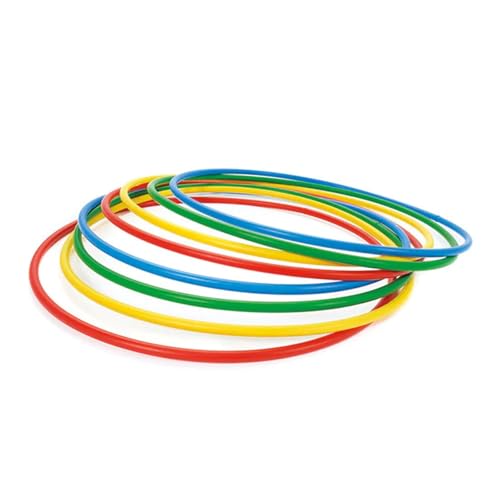 Dawson Sports 1-Piece Hula Hoop | Fitness & Exercise Hoop for Active Play (18) | Multicoloured Design (Color May Vary)