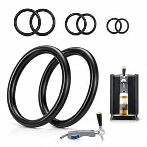 8 Stück Dichtungssatz, Kompatibel mit Philips Perfect Draft, EPDM O Ringe