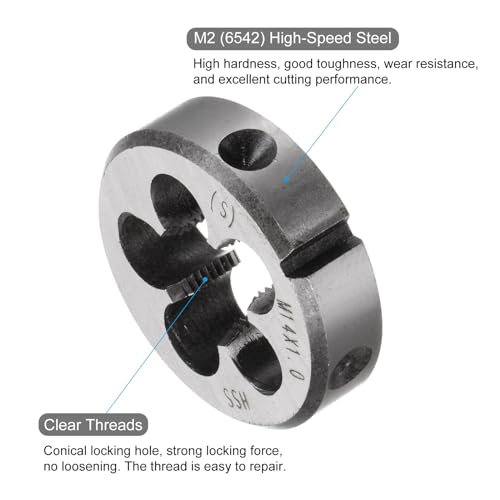 Terraja de corte HSS M14 x 1 herramienta duradera de alta precisión 4