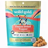 Solid Gold Freeze Dried Dog Food - W/Real Beef, Pumpkin & Superfoods - Freeze Dried Raw Dog Food Toppers for Picky Eaters to Serve as a Nutrient-Dense Meal Topper or High Protein Treats - 12oz
