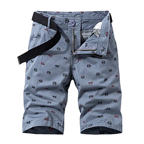 Short cargo d'été en coton sélectionné gris de coupe impeccable taille 2