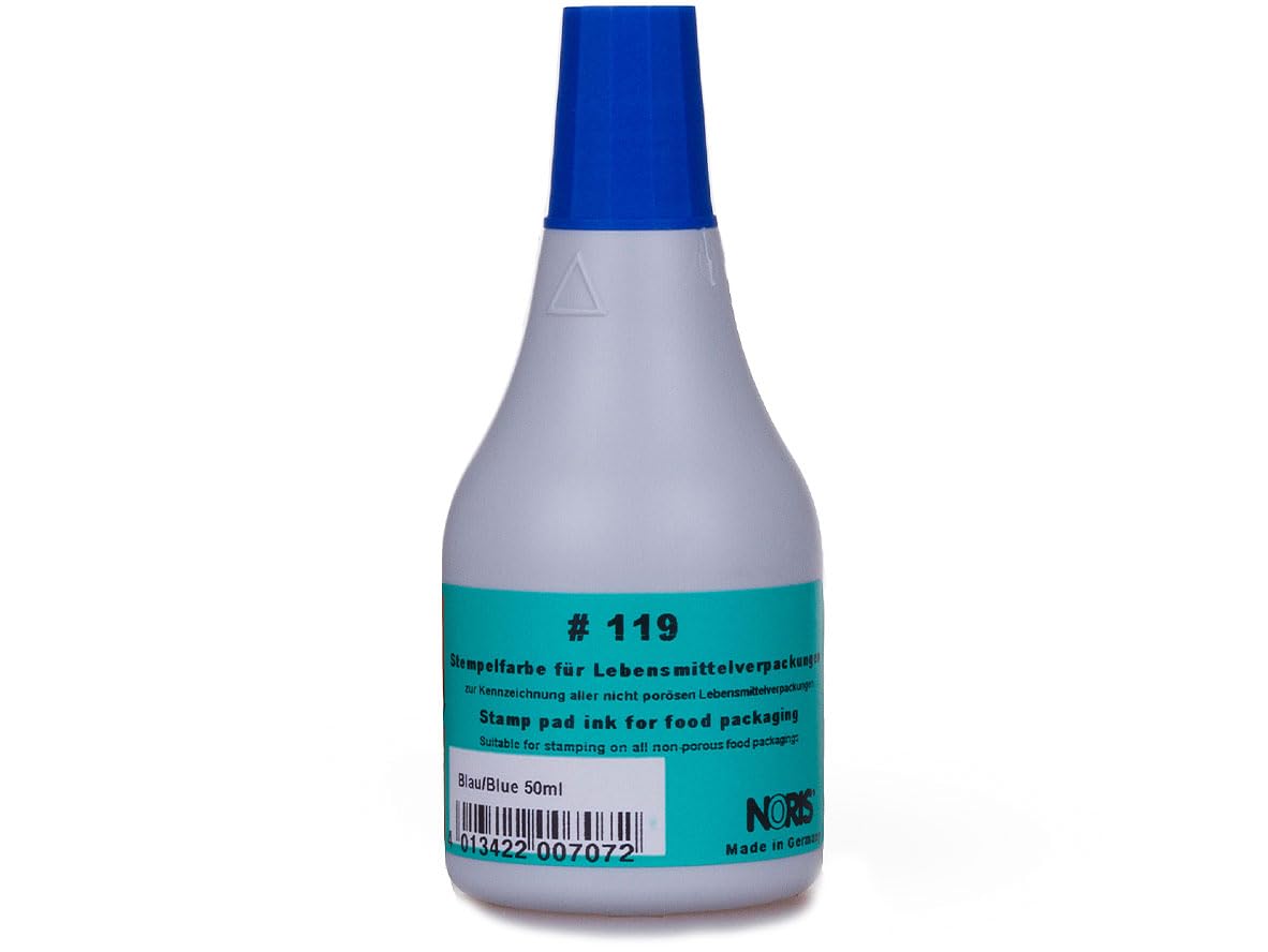 Schnelltrocknende Lebensmittelverpackungs Farbe - Blau - Noris #119-50ml