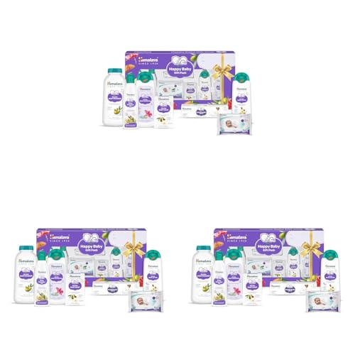 Image of Himalaya Happy Baby Gift Pack 7s with Newborn Baby Essentials | No.1 Doctor Recommended Brand | Complete Baby Care Kit | Safe for Newborns | Perfect for Every Baby Celebration (Pack of 3)