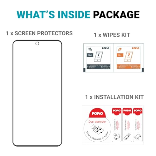 Image of POPIO Military-Grade Gorilla Tempered Glass for Xiaomi Poco X7 Pro | 9H Hardness, Edge-to-Edge, Bubble-Free
