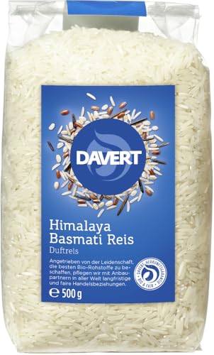 Davert Arroz basmati orgánico Himalaya blanco 500 g (1 x 500 g)