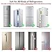 Home Refrigerator Fridge Freezer Door Lock, Latch Catch Toddler Kids Child Fridge Locks Baby Safety Child Lock, Easy to Install and Use 3M Adhesive no Tools Need or Drill(1 Pack, White)