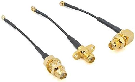 VIDOO3PCS 50mm ImmersionRC Tramp HV Accessory Pack U.Fl to SMA Female Connector Adapter Cable
