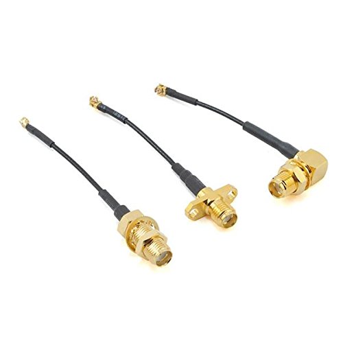 VIDOO 3 peças 50 mm Immersionrc Tramp Hv Accessory Pack U.FL A SMA cabo adaptador de conector feminino