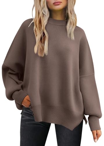 Tincini Pullover Damen Strickpullover Winter Rundhals Pulli Herbst...