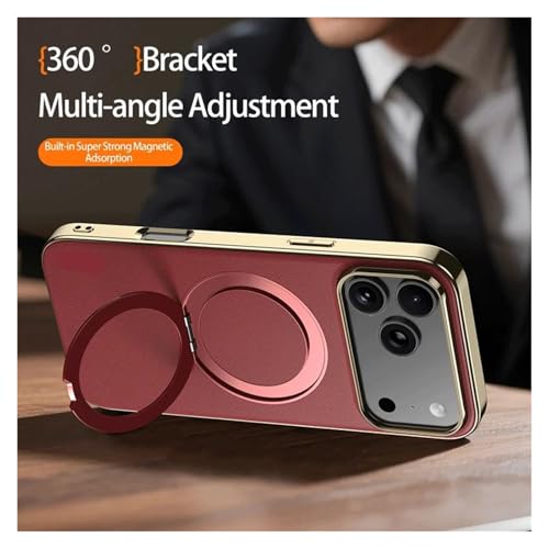 Étui magnétique iPhone 17 Pro avec support bague de protection