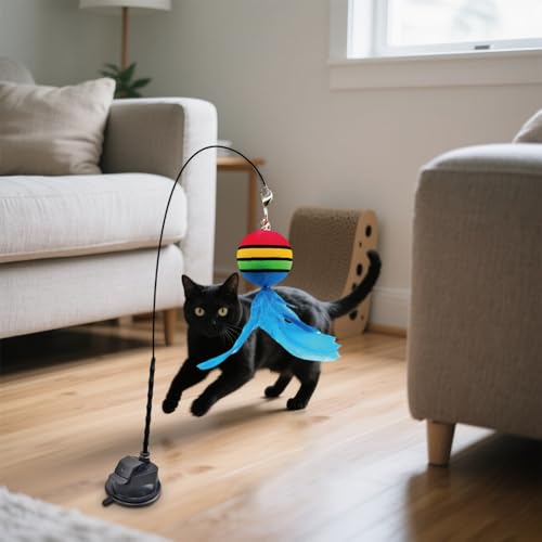Juguetes estimulantes para gatos con accesorio interactivo y ejercicio mental 7