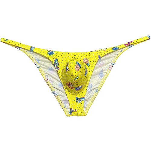 Men Mini Cheek Underwear Contour Pouch Skimpy Briefs Stretchy Ruched Back Swimwear Soft Smooth Posing Bikini Underpants