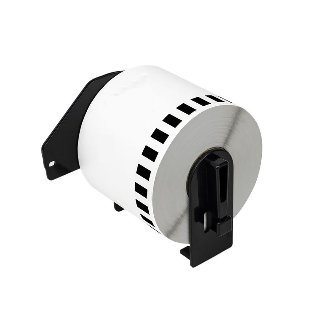 1 Roll DK-22246 Continuous Paper Label Sticker for Brother QL Label Printer, 103mmx30.48m, Continuous Length Paper Labels with 1 Reusable Holder