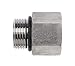 Brennan Industries 6410-32-24-O-SS Stainless Steel Straight Reducer, 2-1/2"-12 SAE ORB x 1-7/8"-12 SAE ORB Thread, Male O-Ring Boss x Female O-Ring Boss
