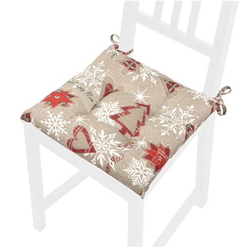 emmevi Weiches Universal-Stuhlkissen, Weihnachten, waschbar,...