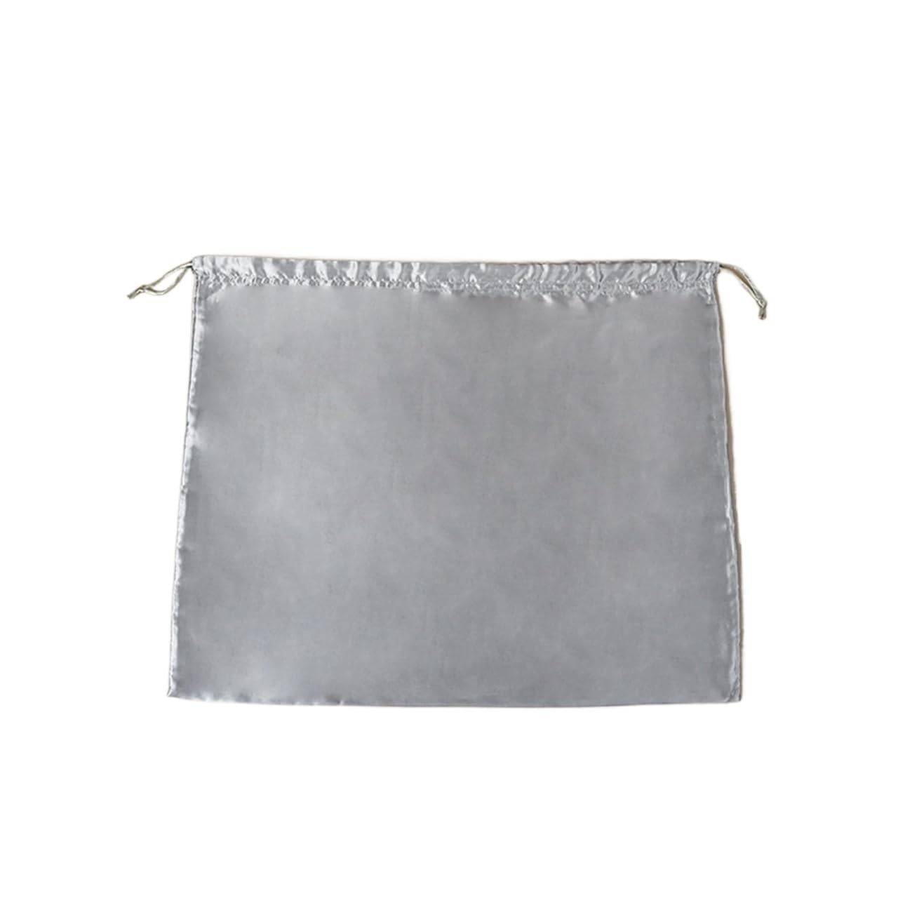 Handbag Dust Bag 3pc Storage Bag Dust Bundle Drawstring Protection Silk Satin Cloth(Silver 50x40cm)