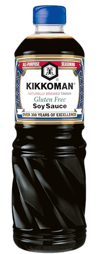 Kikkoman - Salsa de Soja sin Gluten, Fermentación Natural, Halal, 1000ml
