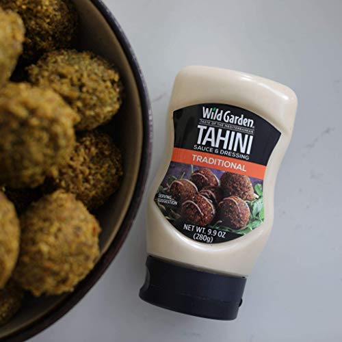 Wild Garden Easy Squeeze, Traditional Tahini, Great on falafel, sandwiches, salads, and S'mores! 9.9 oz Pack of 6