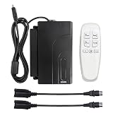 Uetmulik Adjustable Bed Richmat HJH13D Remote & HJC18 Control Box Replacement for Lucid L300