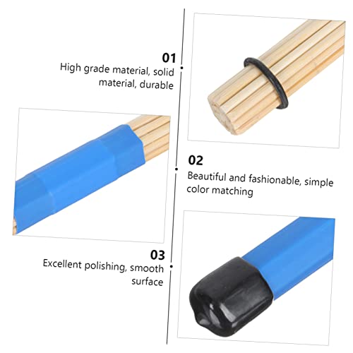 Baquetas profesionales de madera Vaguelly, paquete de 19 unidades, hechas de bambú, para instrumentos de percusión, accesorios duraderos y antideslizantes para bateristas miniatura 6