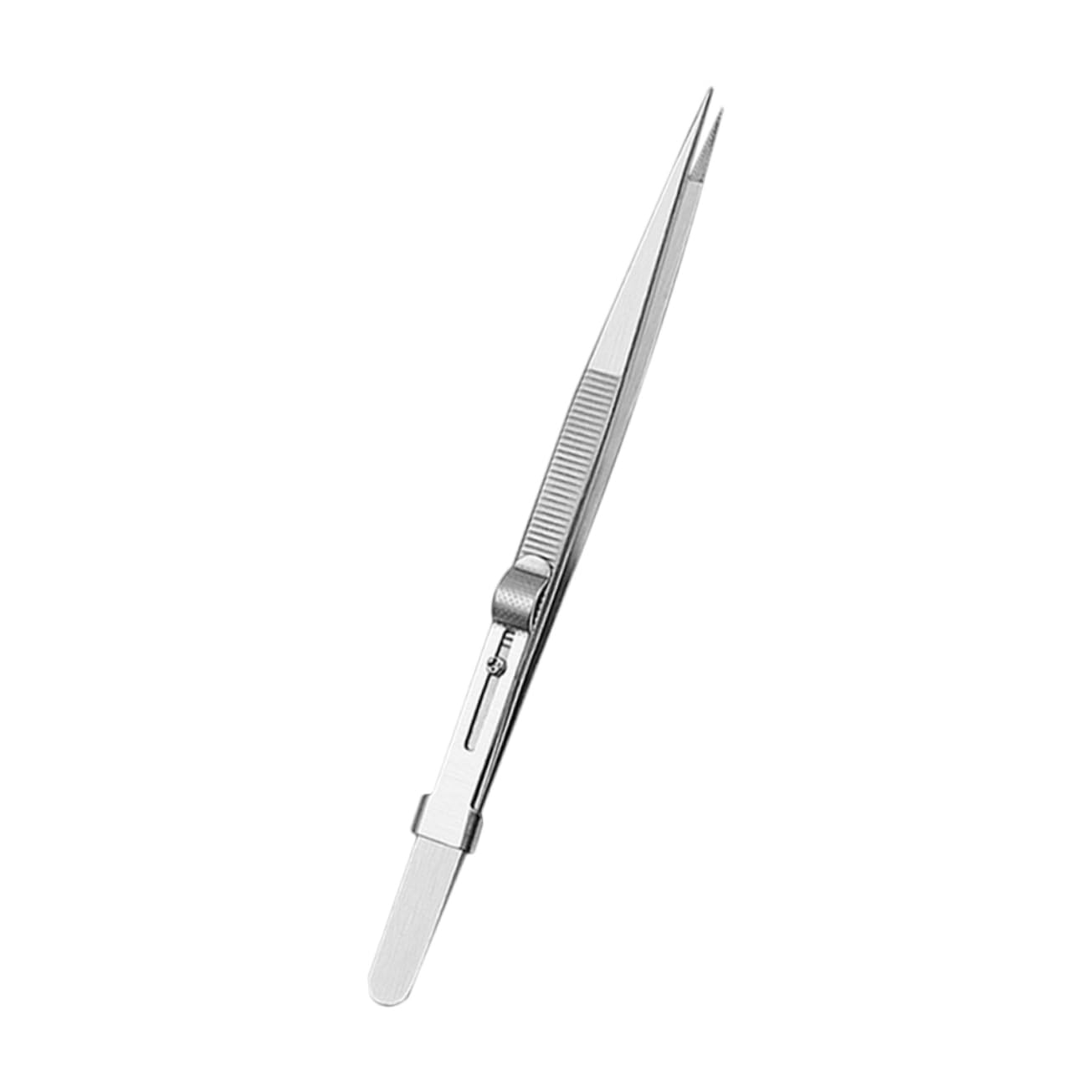 ERINGOGO Sturdy Stainless Steel Tweezers Jewelry Making Use Precision Tweezers Fine Point Coin Tweezers Anti-static