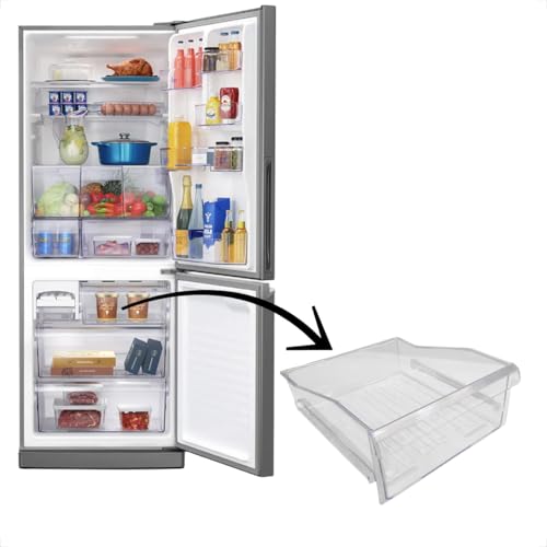 Gaveta superior do compartimento freezer para geladeira PANASONIC modelos: NR-BT50 / NR-BT51 / NR-BT55 / NR-BB51 / NR-BB52 / NR-BB53 / NR-BB65 / NR-BB71