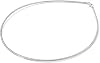 Sterling Silver Round Omega Snake Chain 1.3mm Solid 925 Italy Wire Necklace